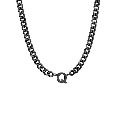 Initial Necklace Chain Initial Necklace Personalized Letter