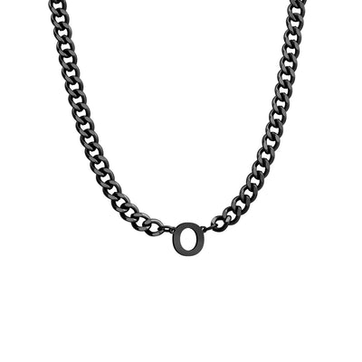 Initial Necklace Chain Initial Necklace Personalized Letter
