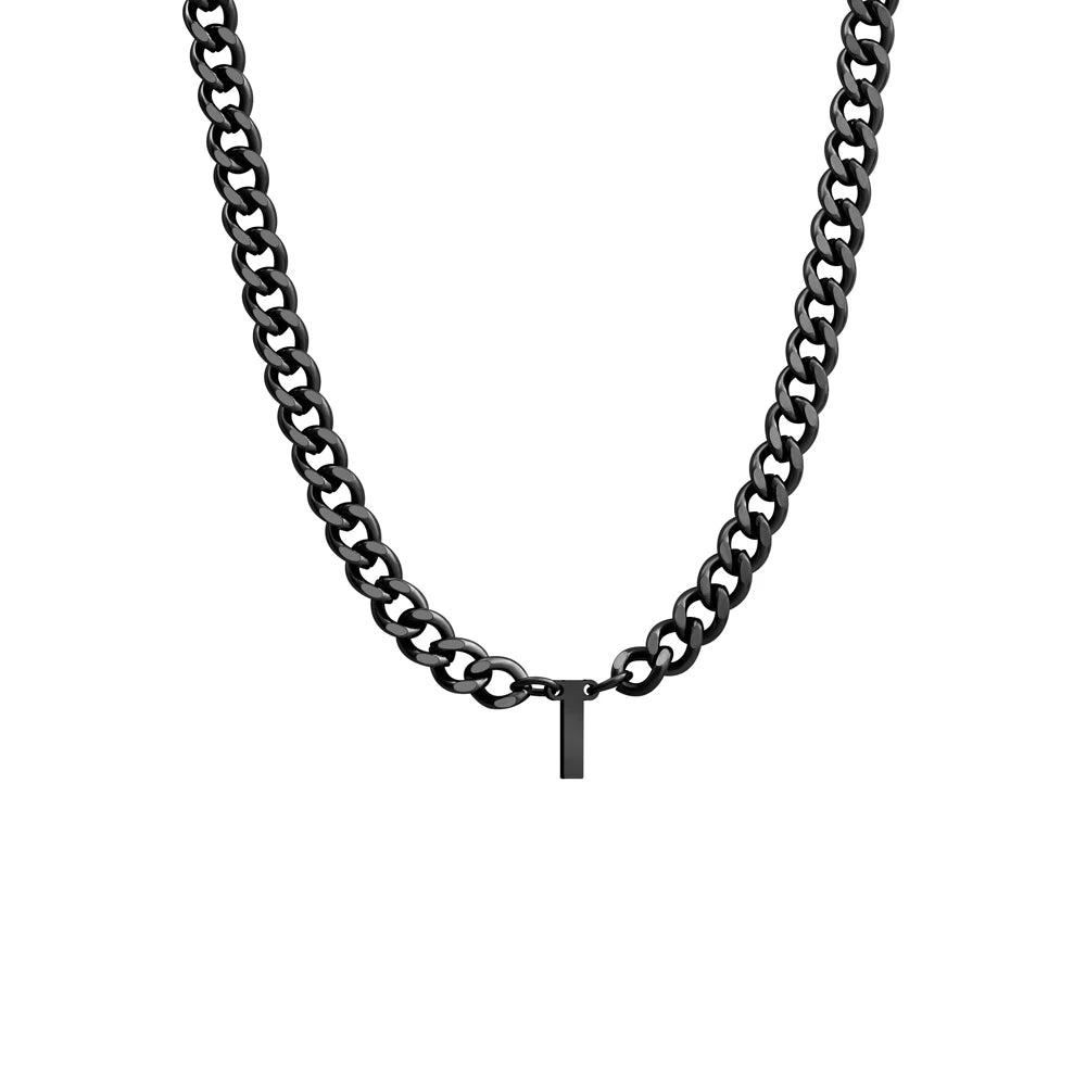 Initial Necklace Chain Initial Necklace Personalized Letter