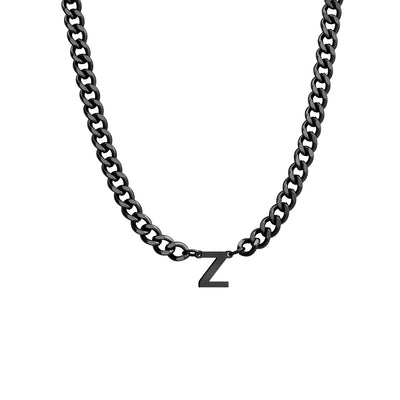 Initial Necklace Chain Initial Necklace Personalized Letter