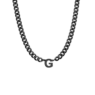 Initial Necklace Chain Initial Necklace Personalized Letter