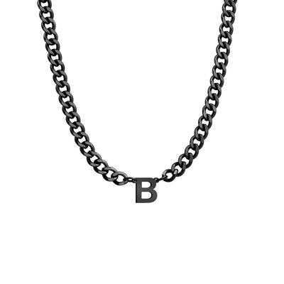 Initial Necklace Chain Initial Necklace Personalized Letter