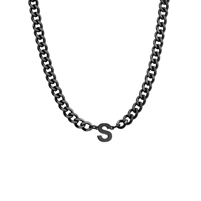 Initial Necklace Chain Initial Necklace Personalized Letter