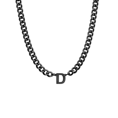 Initial Necklace Chain Initial Necklace Personalized Letter