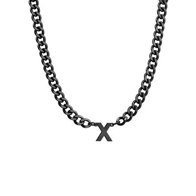 Initial Necklace Chain Initial Necklace Personalized Letter