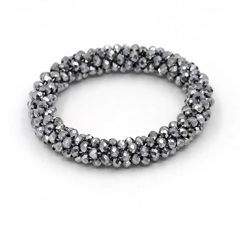 Bracelets for Women Fashion Multilayer Crystal Beads Woven Bracelet Jewelry Female Girl Gifts Accessories Wholesale