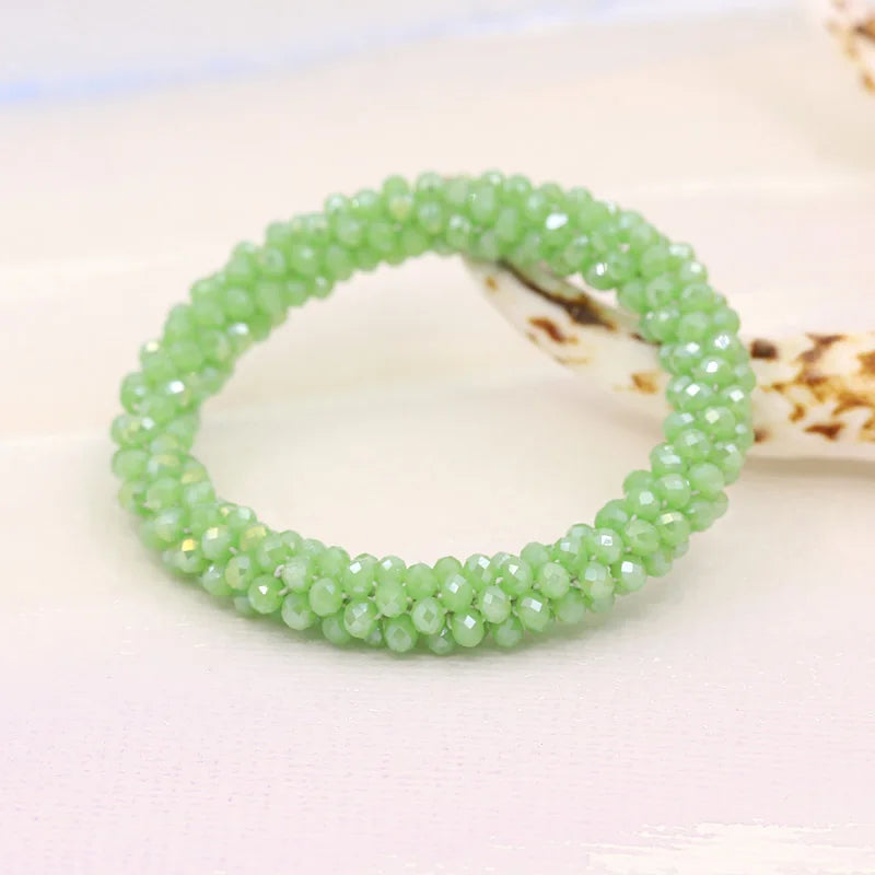 Bracelets for Women Fashion Multilayer Crystal Beads Woven Bracelet Jewelry Female Girl Gifts Accessories Wholesale