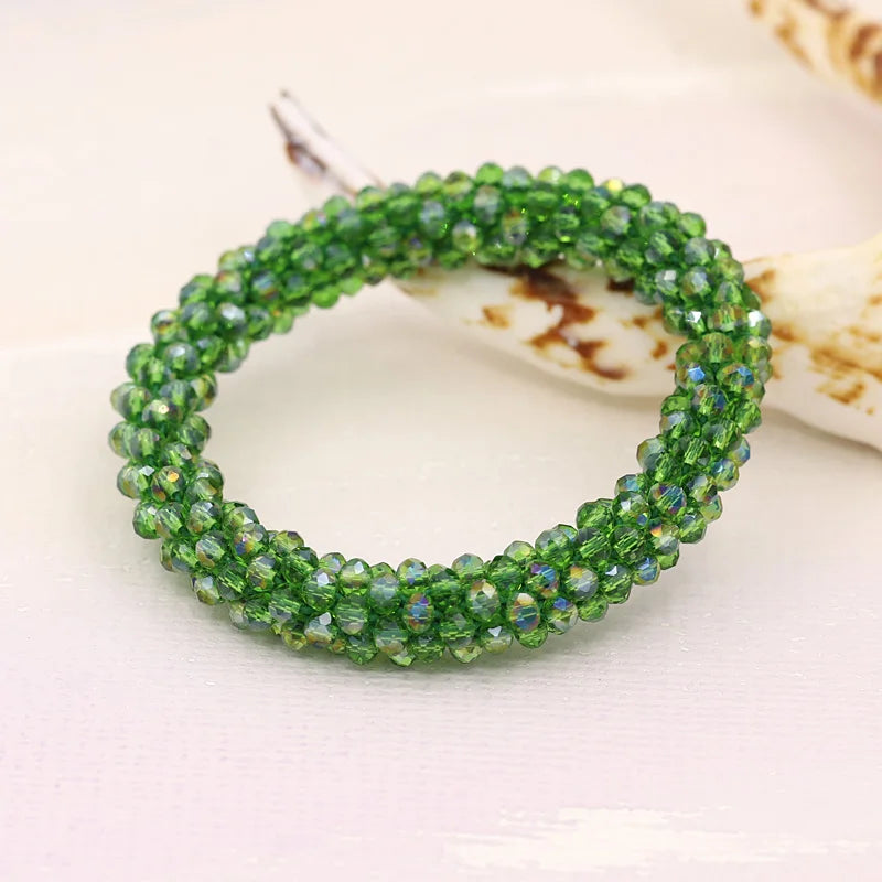 Bracelets for Women Fashion Multilayer Crystal Beads Woven Bracelet Jewelry Female Girl Gifts Accessories Wholesale