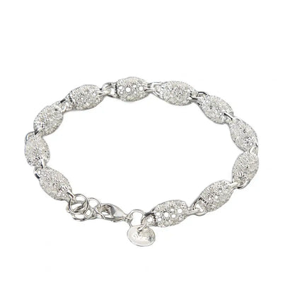Bracelet For Women Elegant Anti-rust Women Silver Plated Hollow Ball Bangle Chain for Travel Jewellery Women Bracelets