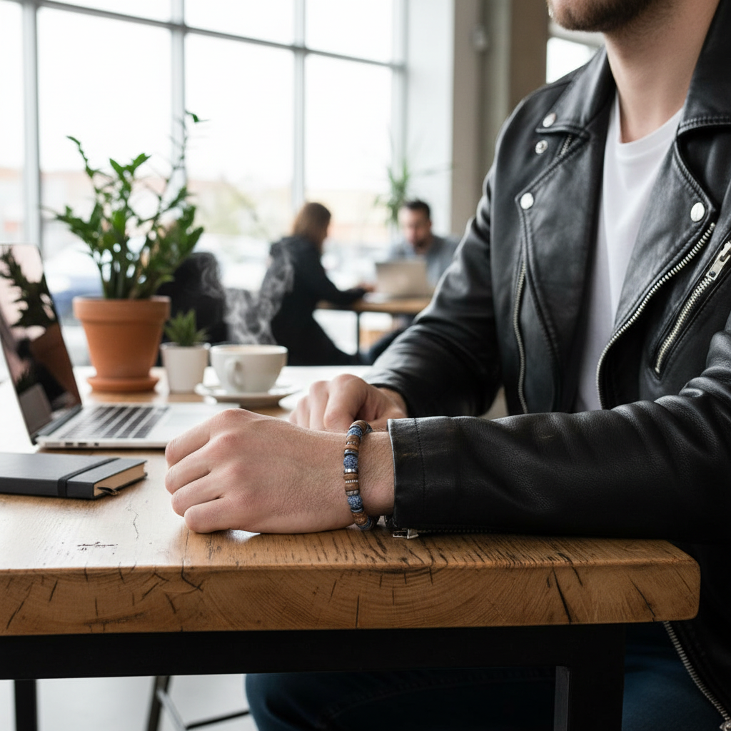 Coffee Shop Blue Bracelet