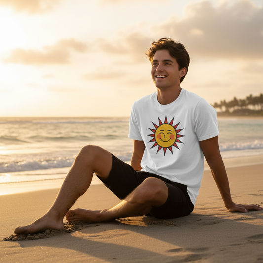 Man Beach White