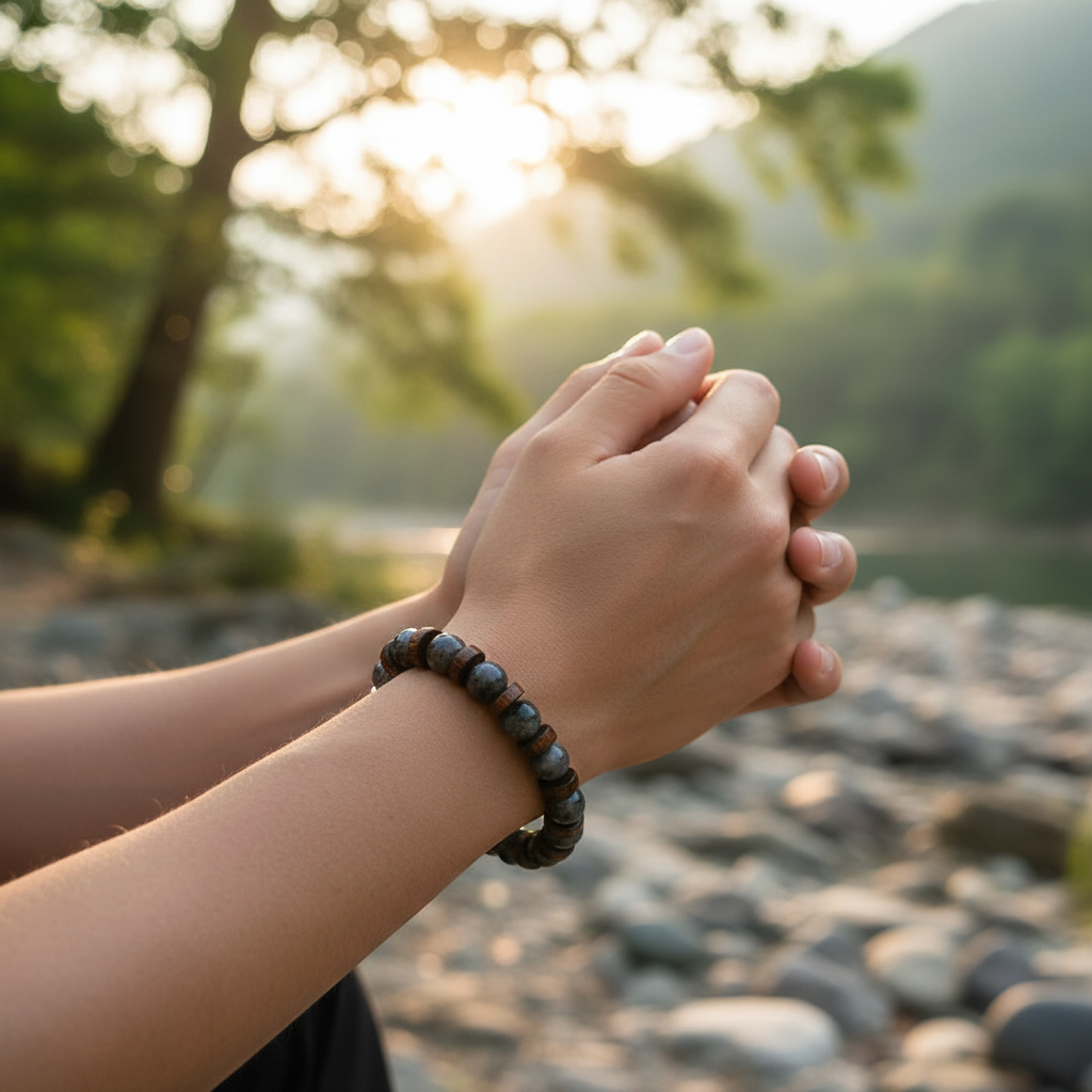 Meditation Gray Bracelet